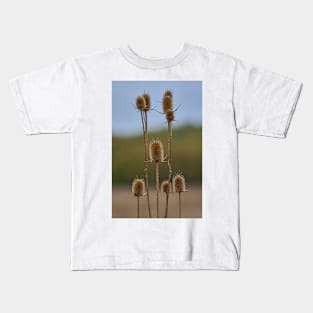 Thistle heads closeup Kids T-Shirt